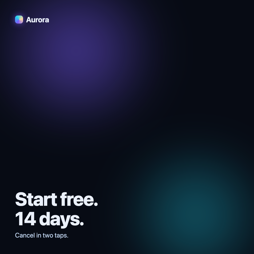 Aurora social post